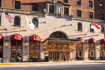 Hotel entrance at Millennium Knickerbocker Chicago