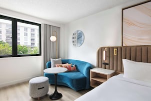 In-room safe, desk, laptop workspace, blackout drapes