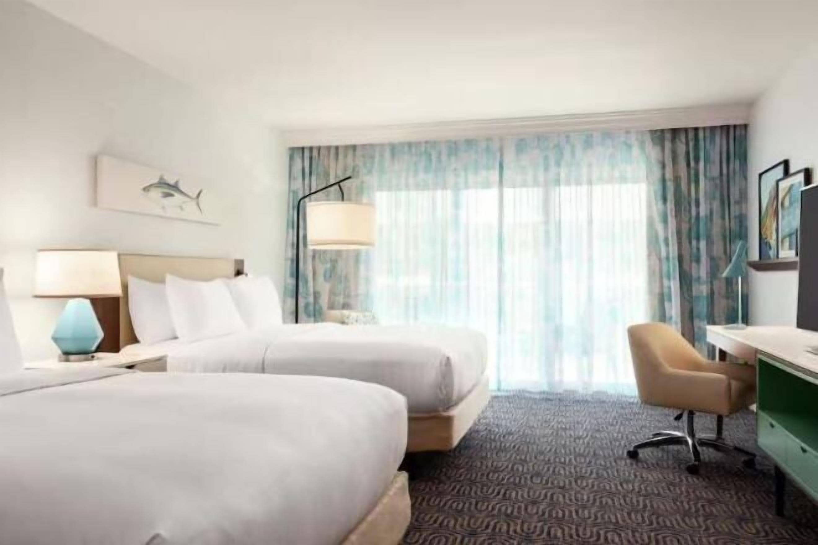 In-room safe, desk, laptop workspace, blackout curtains