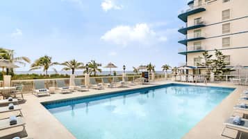 Indoor pool, 2 outdoor pools, pool umbrellas, sun loungers