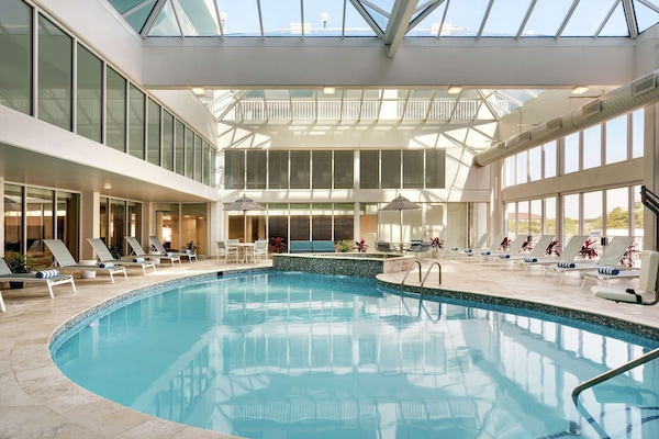 Indoor pool, 2 outdoor pools, pool umbrellas, sun loungers