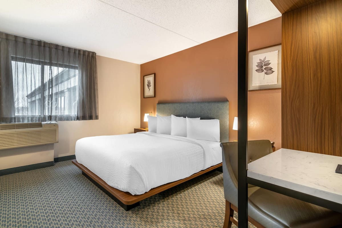 Room, 1 Double Bed, Accessible, Non Smoking | Premium bedding, desk, iron/ironing board, free cribs/infant beds