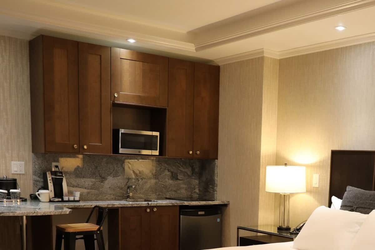 superior suite, 1 king bed with sofa bed, ensuite | 1 bedroom, individually furnished, blackout curtains, iron/ironing board