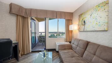 Chambre Prestige, 1 très grand lit, patio | Commodité de la chambre