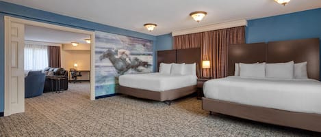 Family Suite, Multiple Beds, Non Smoking, Refrigerator & Microwave | Premium bedding, down comforters, pillowtop beds, in-room safe