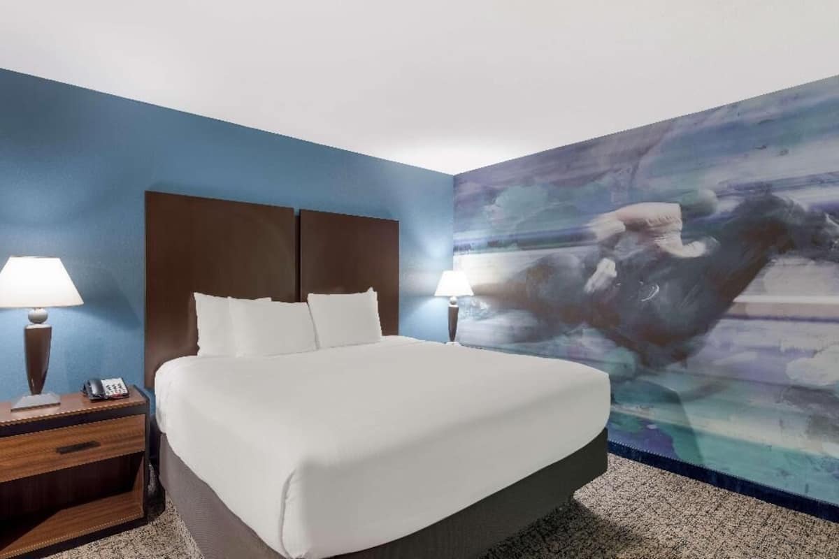 Premium bedding, down duvets, pillow-top beds, in-room safe