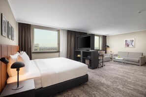 Ropa de cama de alta calidad y minibar 