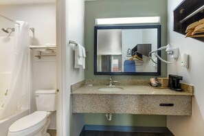 Suite, 1 King Bed, Accessible, Smoking | Desk, blackout drapes, iron/ironing board, free WiFi