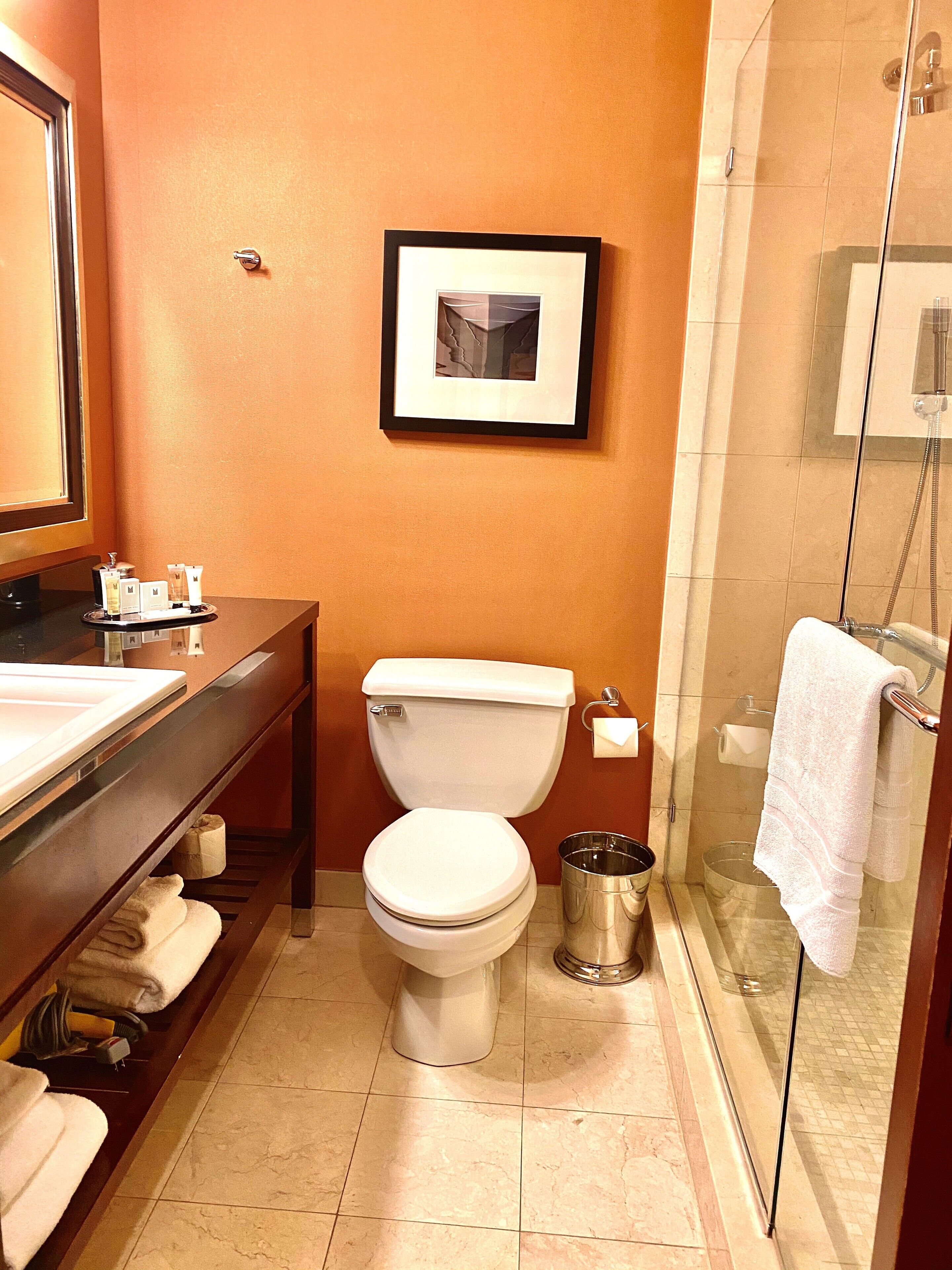 ของใช้ในห้องน้ำระดับพรีเมียม, ไดร์เป่าผม, เสื้อคลุมอาบน้ำ, ผ้าเช็ดตัว