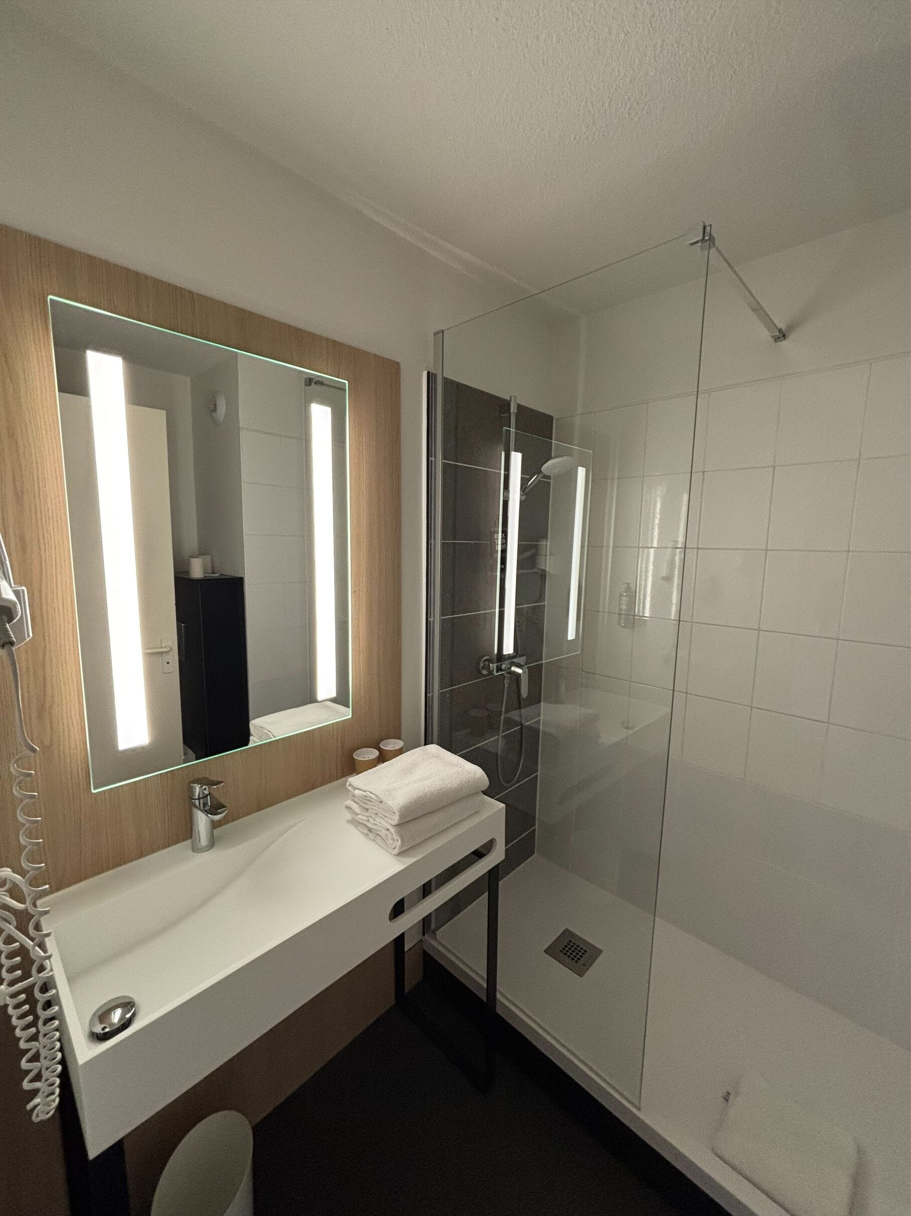 Standaard kamer, 2 eenpersoonsbedden | Badkamer | Milieuvriendelijke toiletartikelen, een haardroger, handdoeken