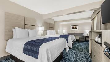 Suite, Multiple Beds, Non Smoking, Refrigerator | Desk, laptop workspace, blackout drapes, iron/ironing board