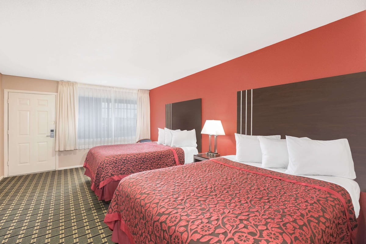 Room, 2 Queen Beds, Accessible, Non Smoking (Bathtub w/Grab Bars, Hearing Access) | Desk, iron/ironing board, rollaway beds, free WiFi