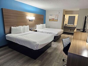 1 bedroom, desk, laptop workspace, blackout drapes
