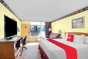 Desk, free WiFi, bed sheets, alarm clocks
