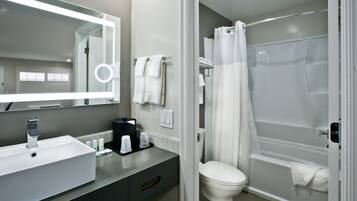 Free toiletries, hair dryer, towels, soap