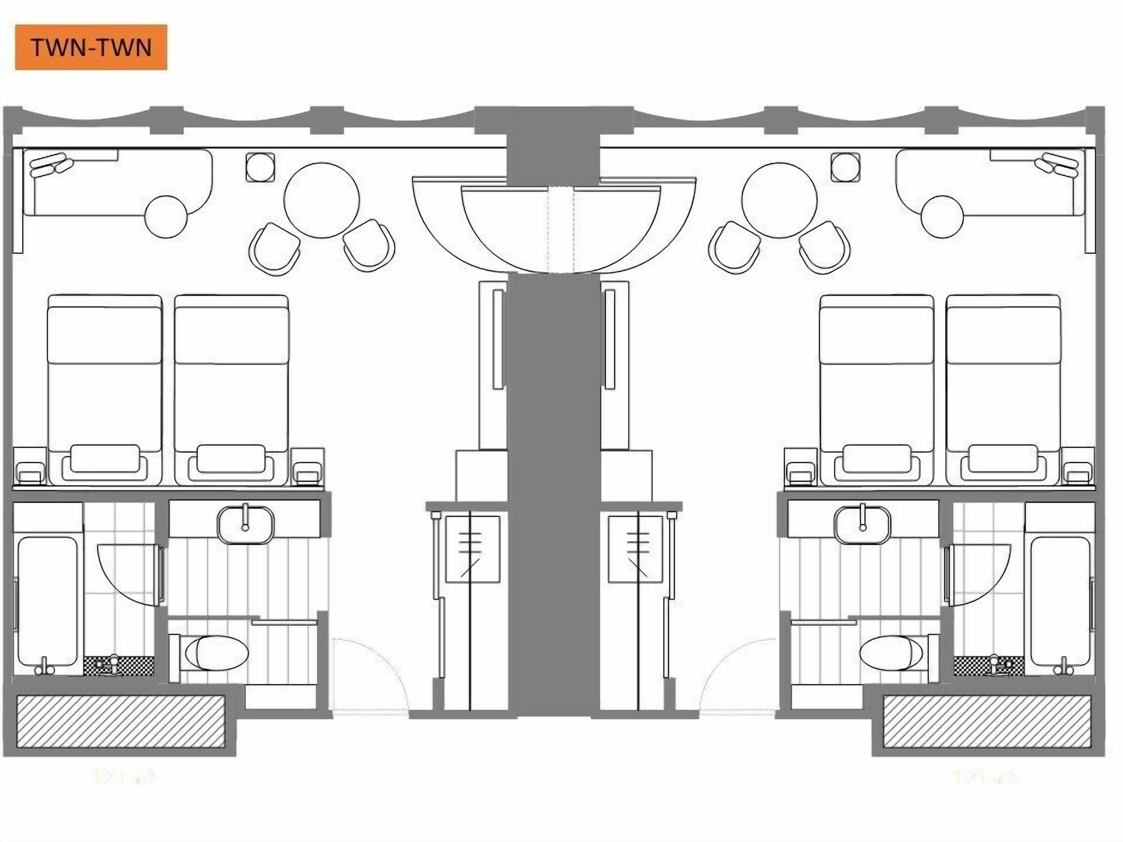 deluxe select twin connecting room, non smoking | 1 bedroom, down duvets, in-room safe, individually decorated