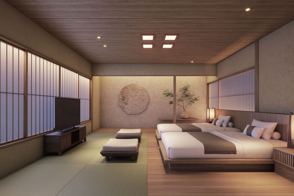 japanese suite twin, non smoking | 1 bedroom, down duvets, in-room safe, individually decorated