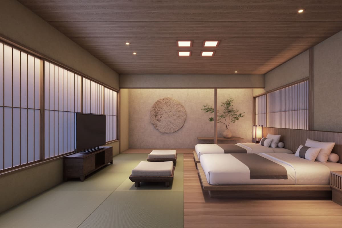 Japanese Suite Twin, Non smoking | 1 bedroom, down comforters, in-room safe, individually decorated