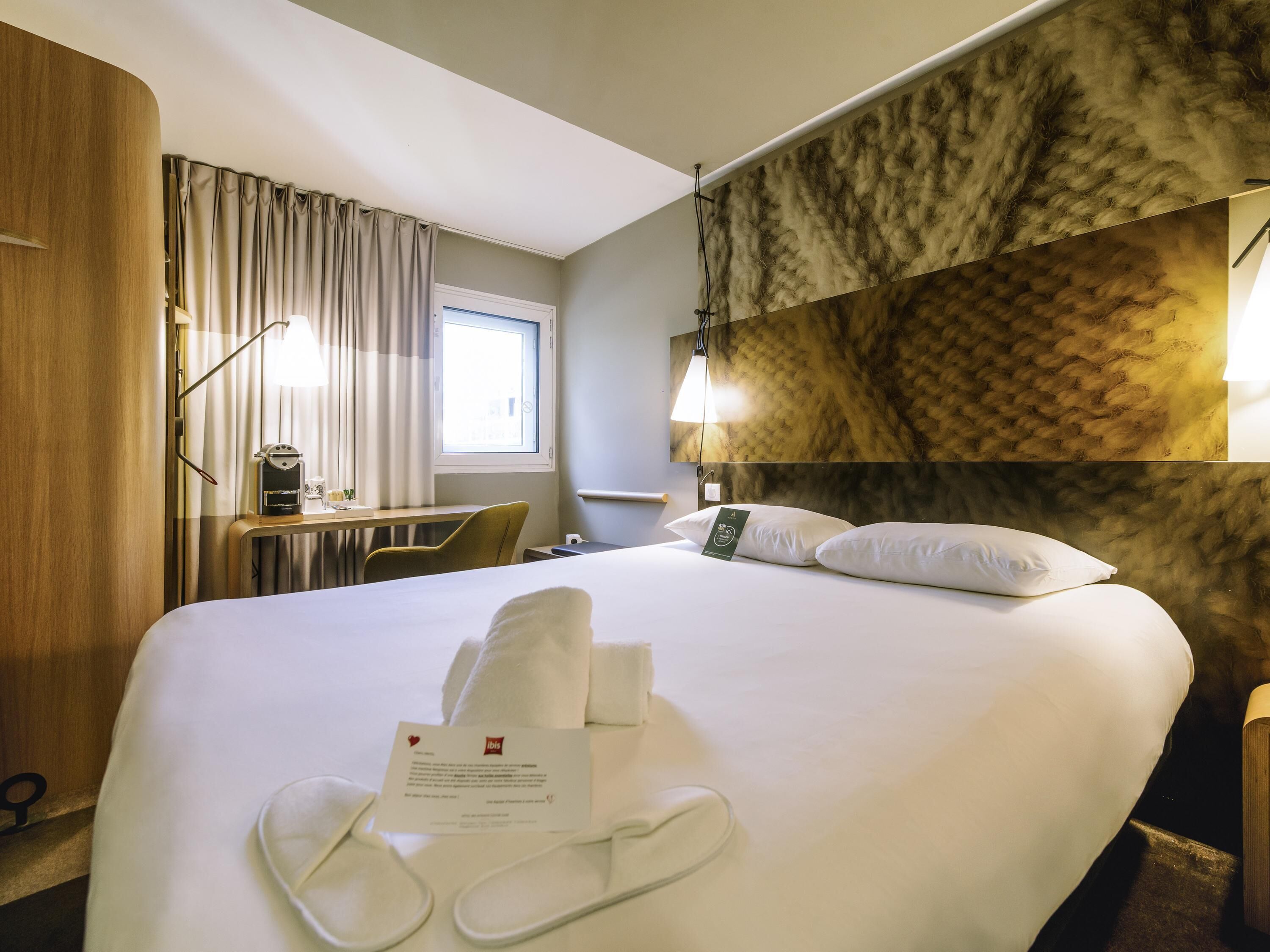 Premium bedding, pillow-top beds, desk, soundproofing