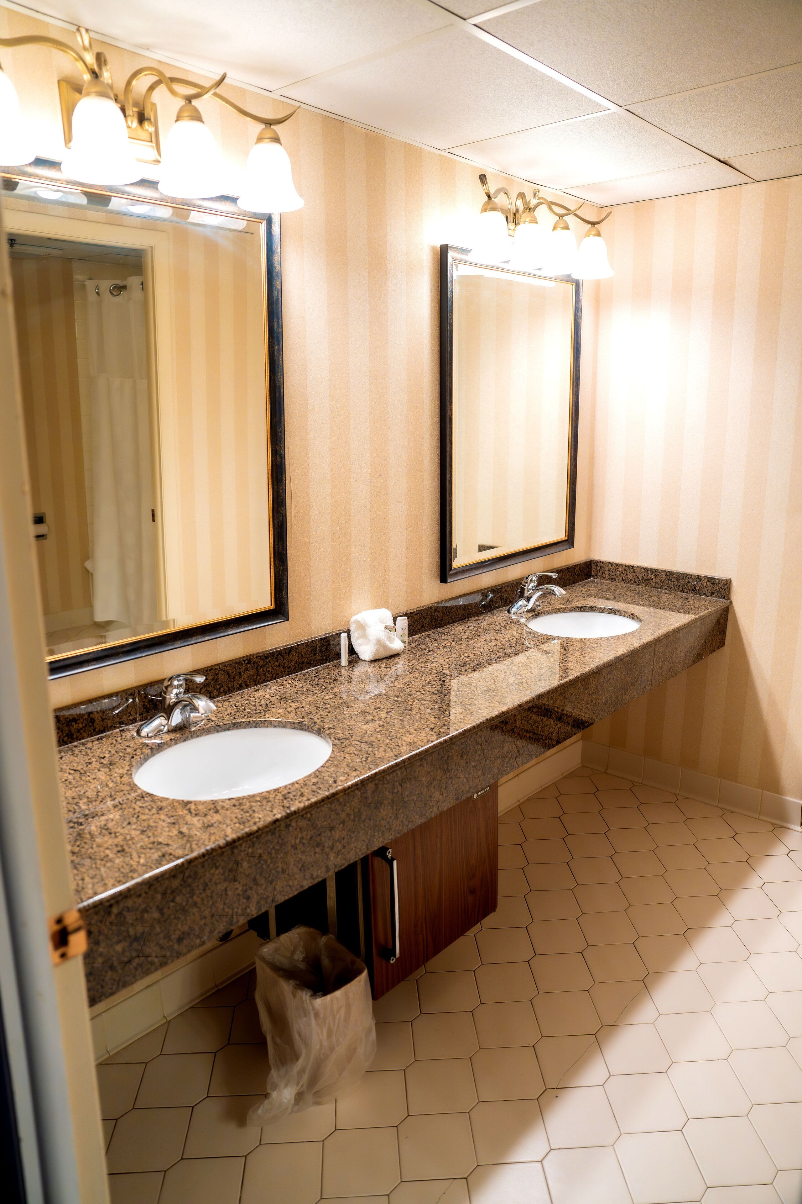 free toiletries, hair dryer, towels, soap