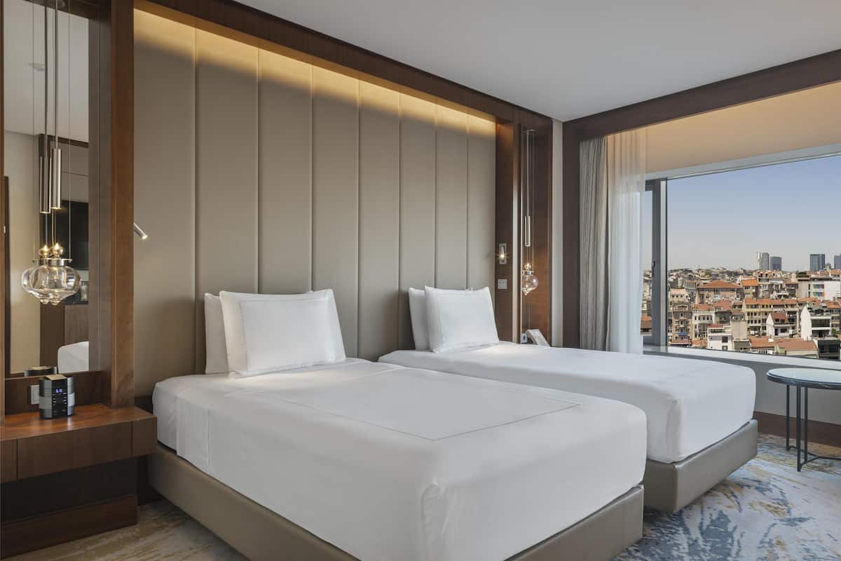 1 slaapkamer, luxe beddengoed, een minibar, een kluis op de kamer