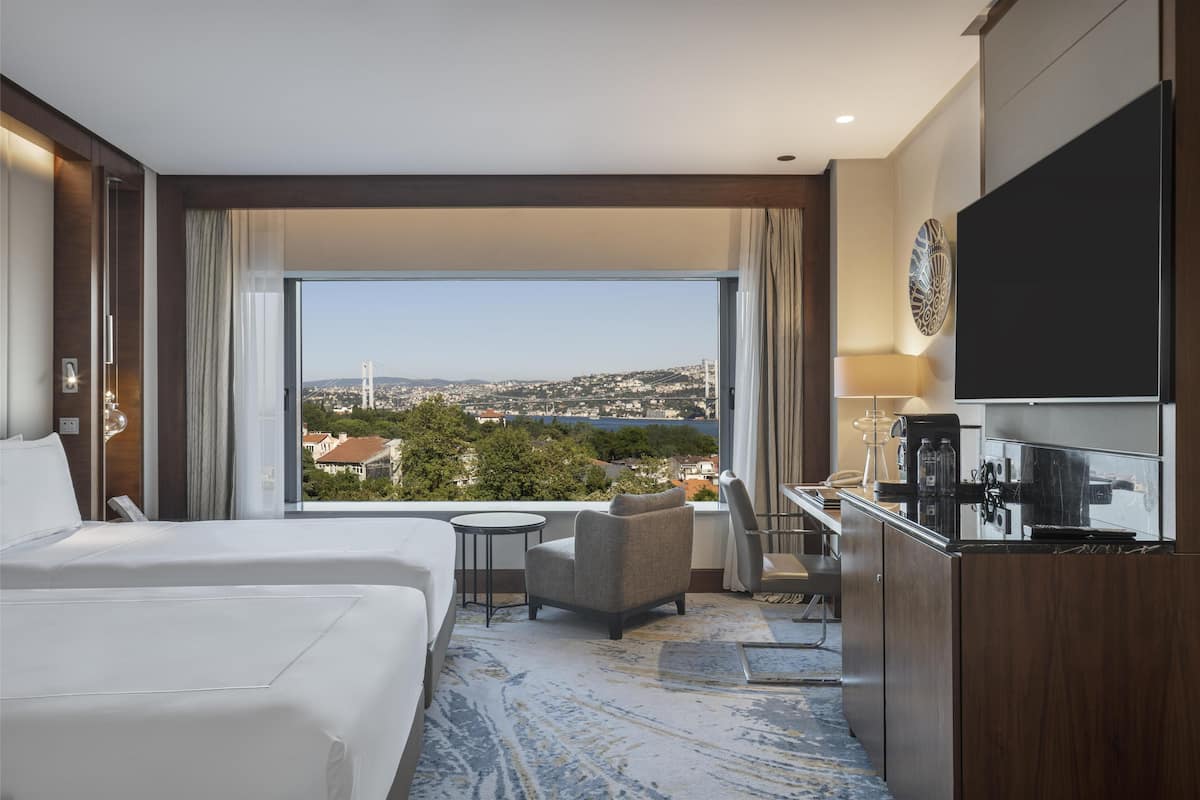 1 slaapkamer, luxe beddengoed, een minibar, een kluis op de kamer