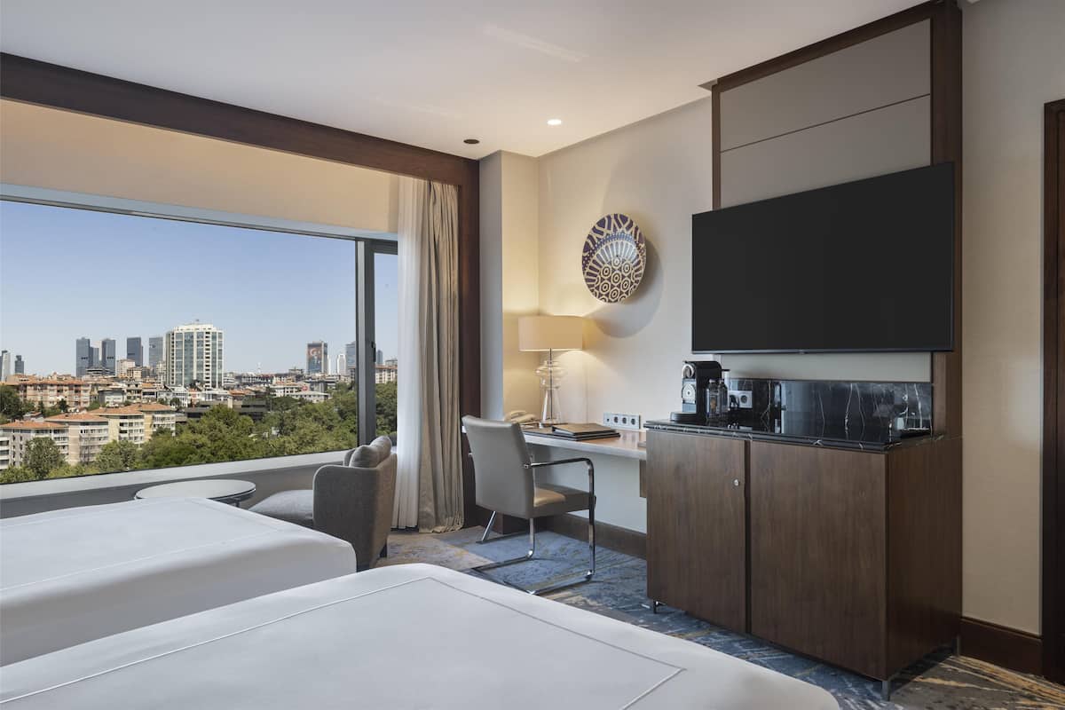 1 slaapkamer, luxe beddengoed, een minibar, een kluis op de kamer