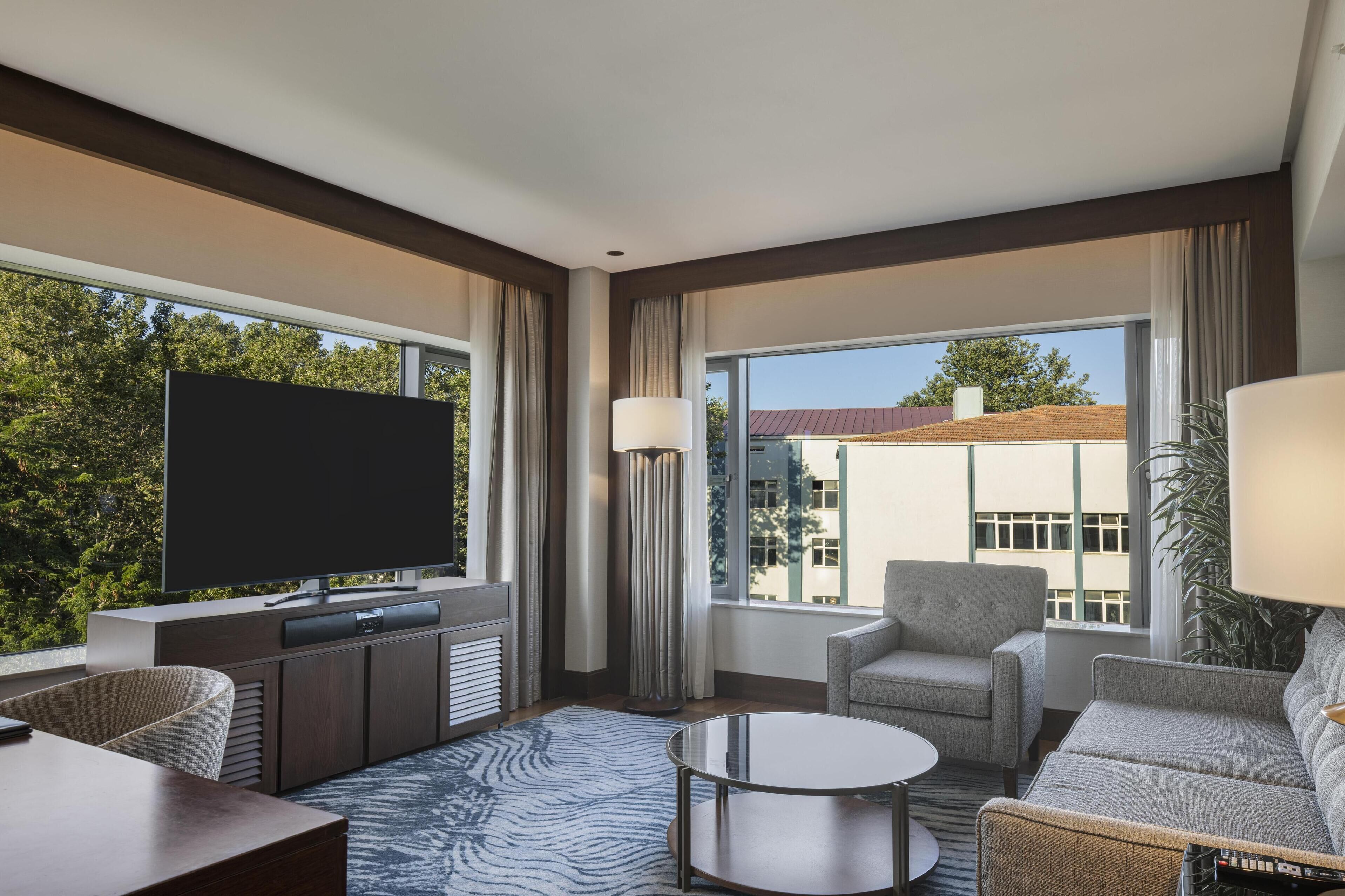 Suite, 1 King-Bett (Park) | Wohnbereich