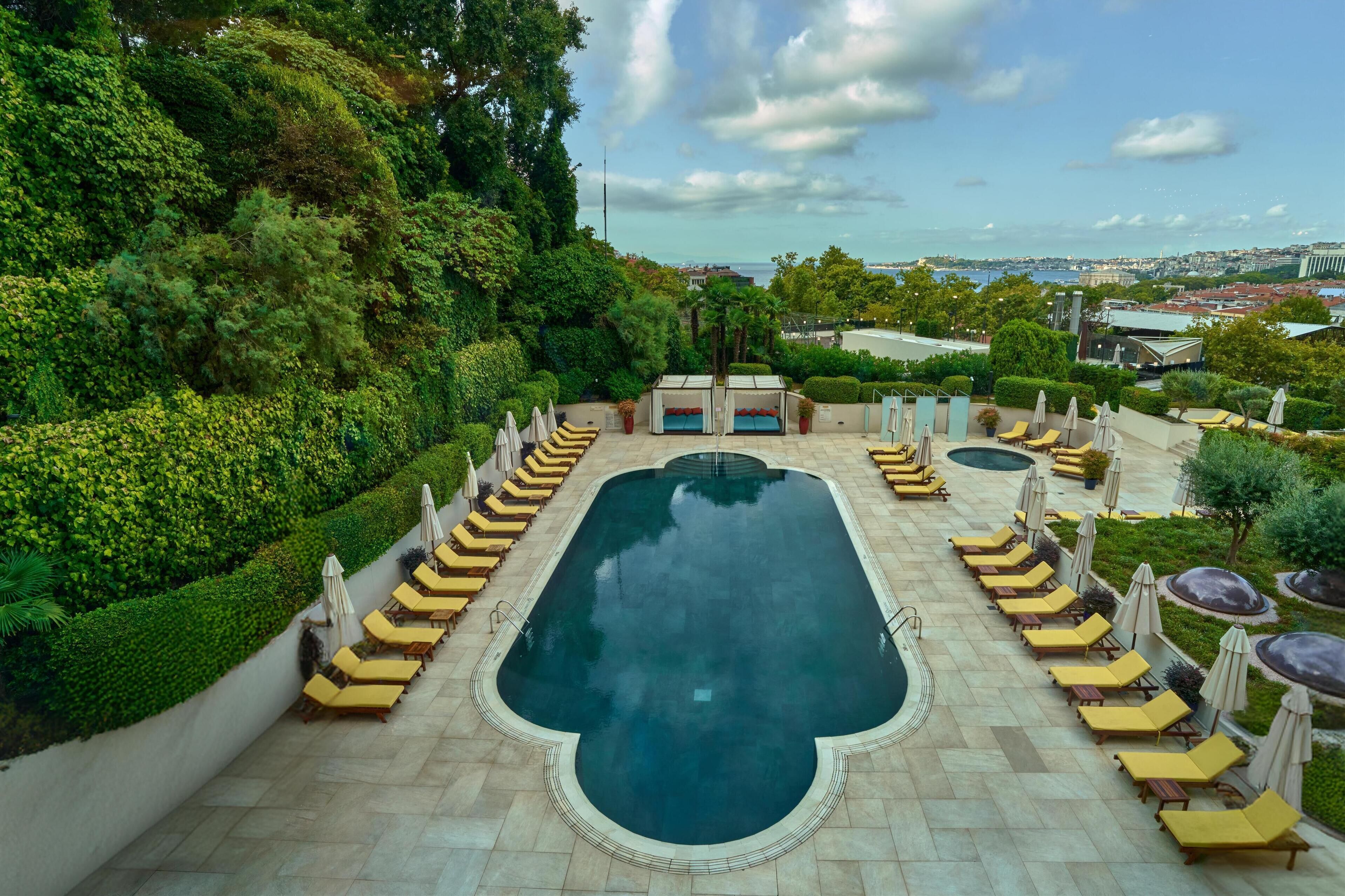 indoor pool, seasonal outdoor pool, lifeguards on site