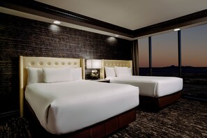 Tower One Bedroom Two Queen Suite | Premium bedding, in-room safe, blackout drapes, iron/ironing board