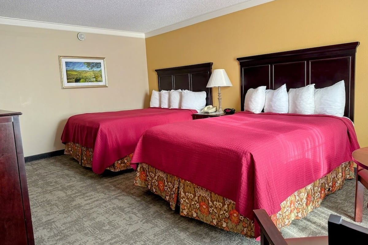 Double Queen Room 2 Beds | Soundproofing, iron/ironing board, travel crib, rollaway beds
