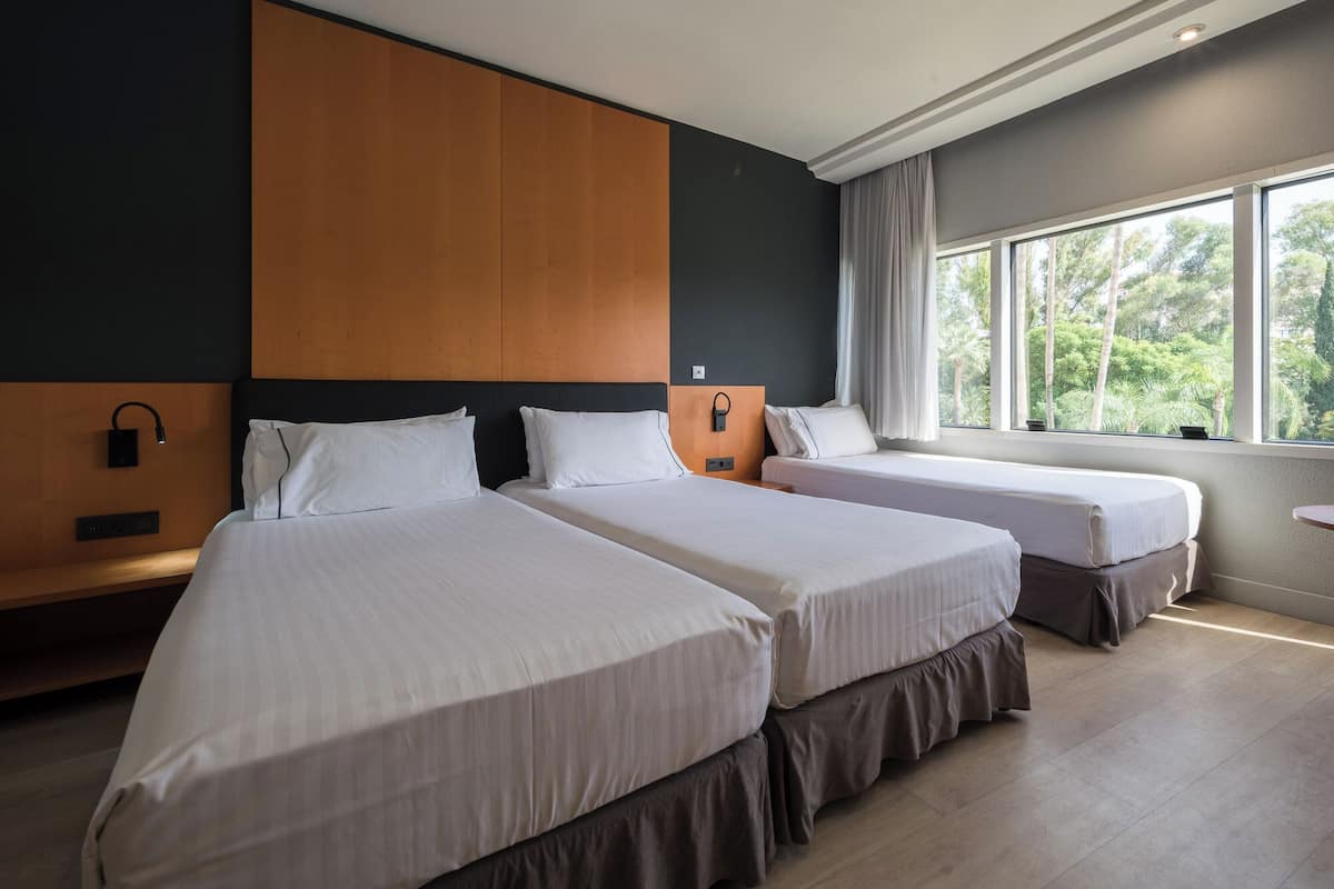 Copriletto in piuma, minibar, una cassaforte in camera, una scrivania