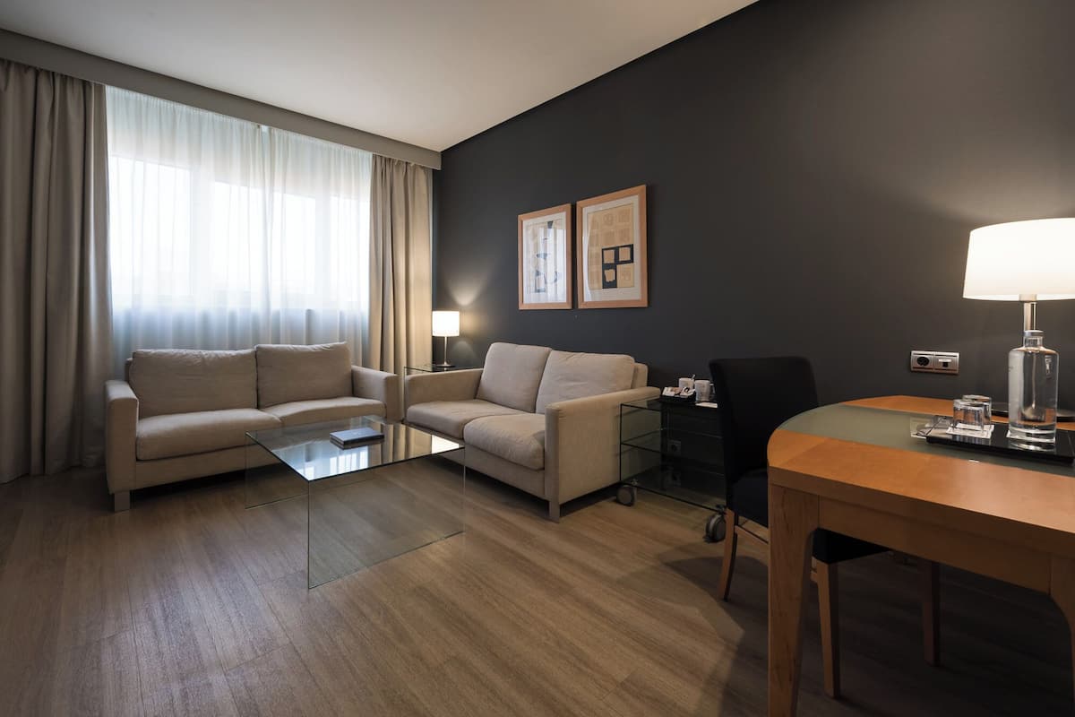 Copriletto in piuma, minibar, una cassaforte in camera, una scrivania