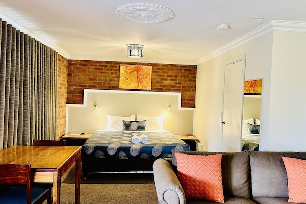 Desk, iron/ironing board, free WiFi, alarm clocks