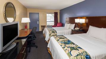 1 bedroom, premium bedding, pillowtop beds, desk