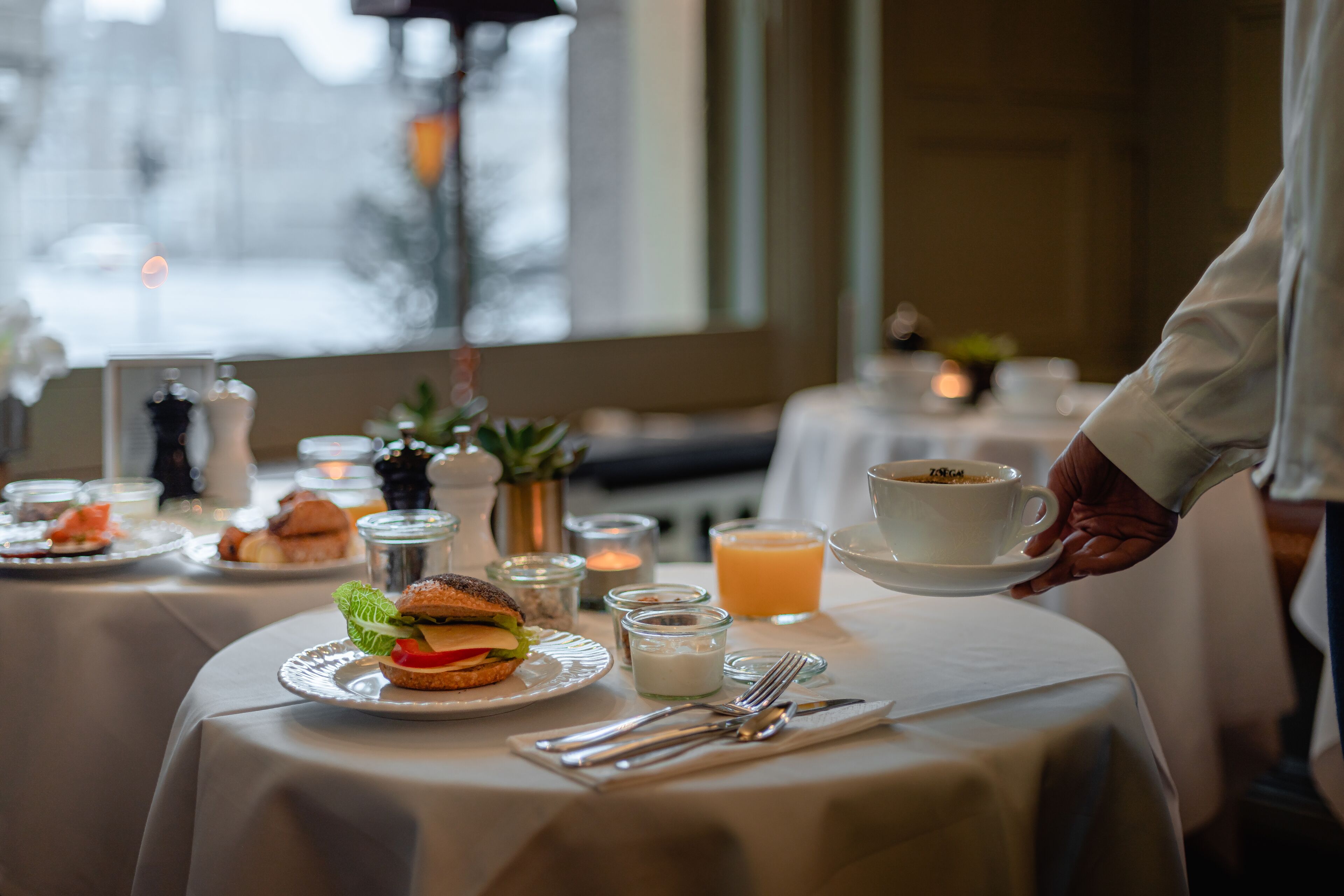 daily buffet breakfast (sek 135 per person)