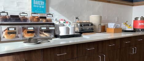 Free daily buffet breakfast