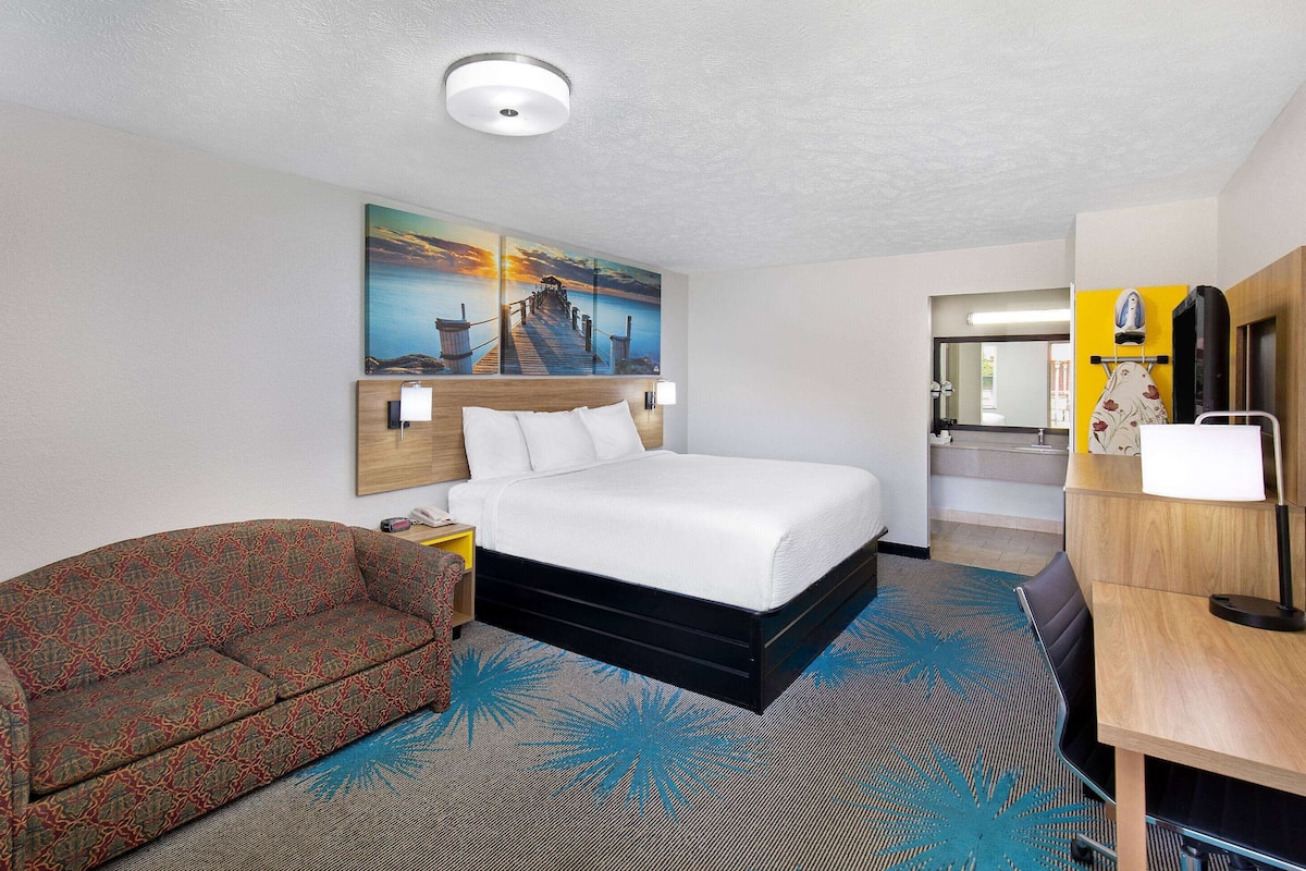 Room, 1 King Bed, Non Smoking | Individually decorated, individually furnished, desk, laptop workspace