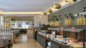 Breakfast, lunch, dinner served; Mediterranean cuisine, garden views