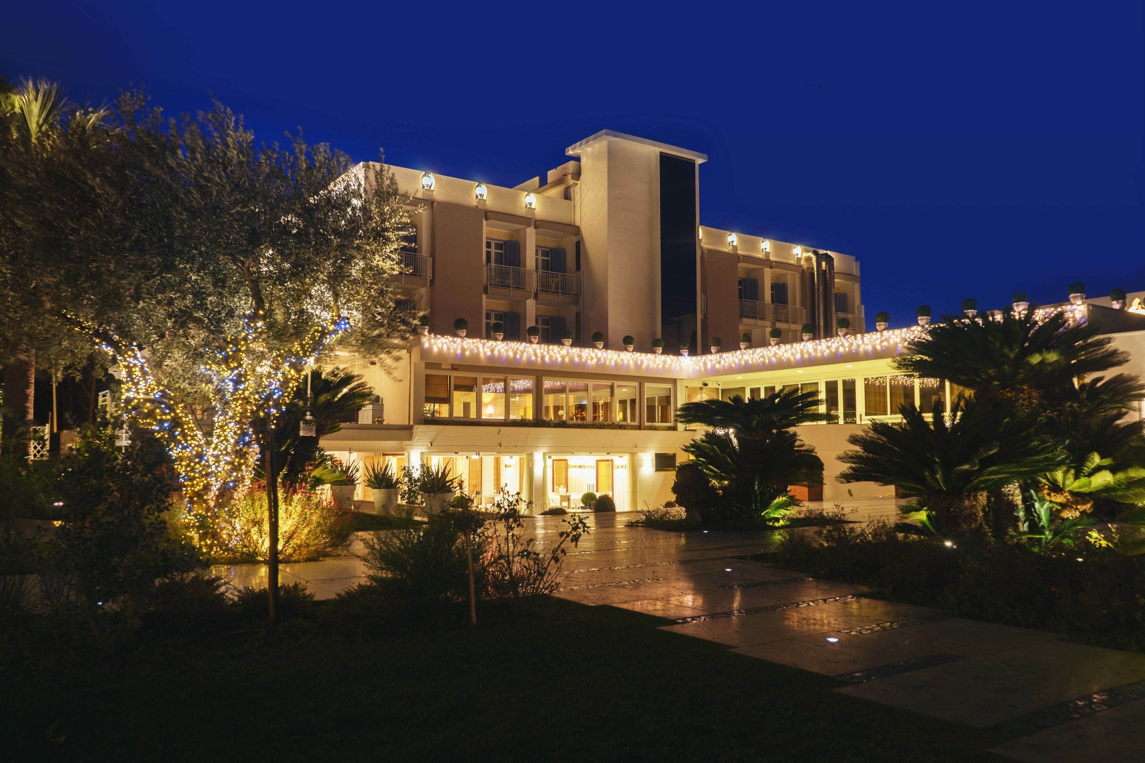 front of property – evening/night