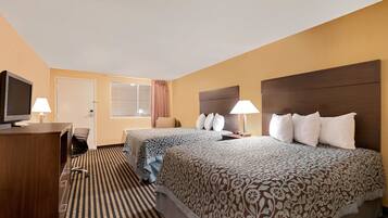 Standard Room, 2 Queen Beds | Desk, blackout curtains, iron/ironing board, free WiFi