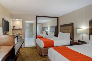 1 bedroom, premium bedding, desk, laptop workspace