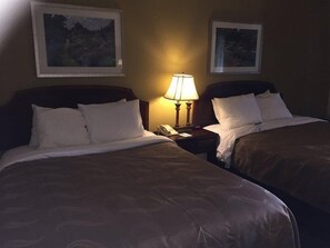 Premium bedding, pillow-top beds, in-room safe, desk