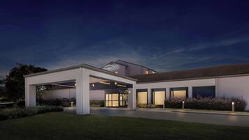Front of property - evening/night
