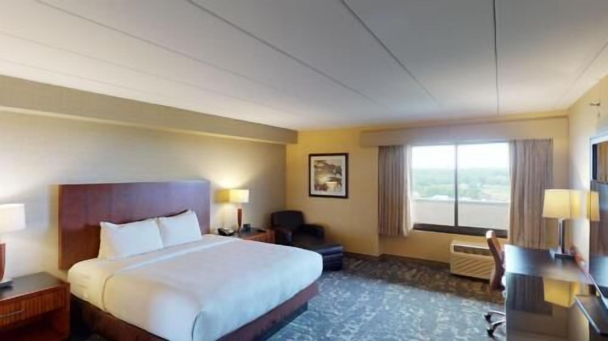 Premium bedding, down comforters, pillowtop beds, in-room safe