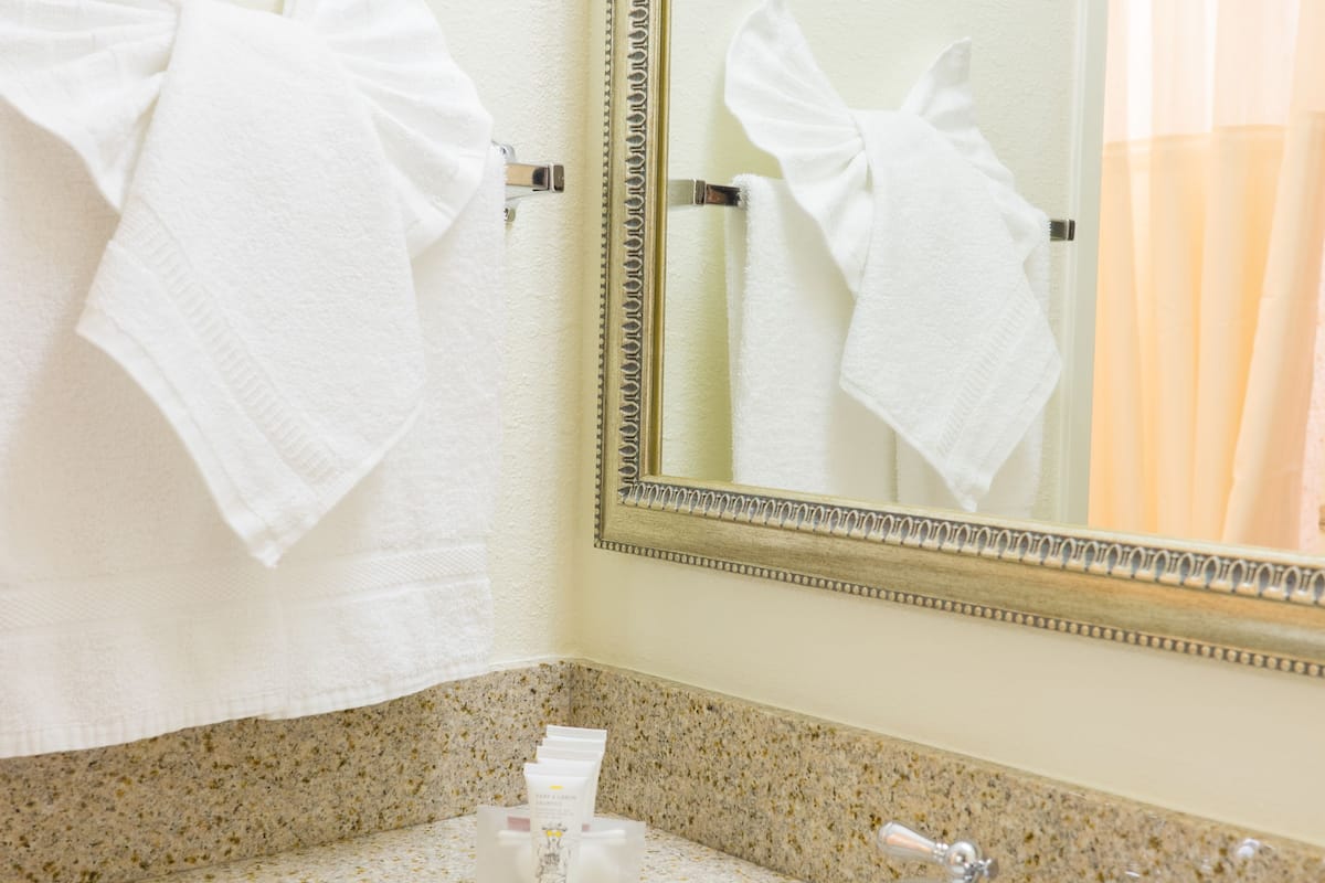 pillow-top beds, in-room safe, desk, blackout curtains