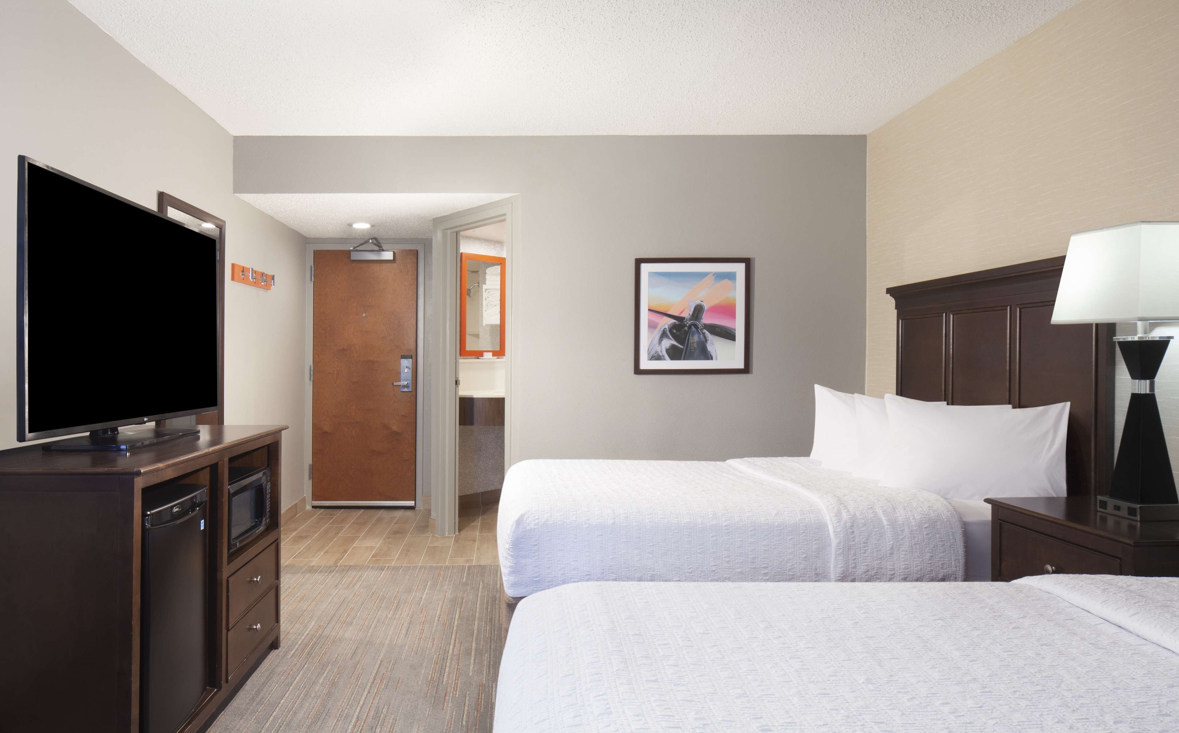 premium bedding, down duvets, desk, laptop workspace