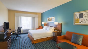 Desk, laptop workspace, iron/ironing board, free cots/infant beds