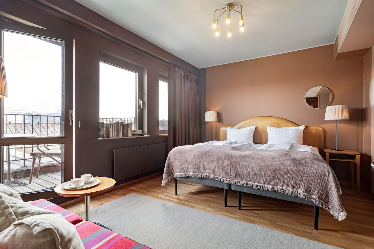 Executive with Balcony | Peralatan tempat tidur hipoalergenik, langsir/tirai gelap terus