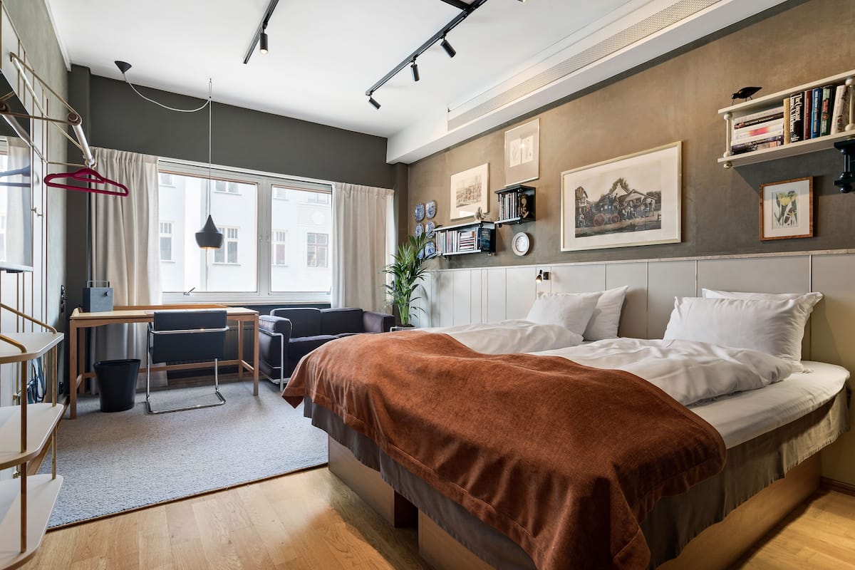 Twin Executive Oak | Peralatan tempat tidur hipoalergenik, langsir/tirai gelap terus